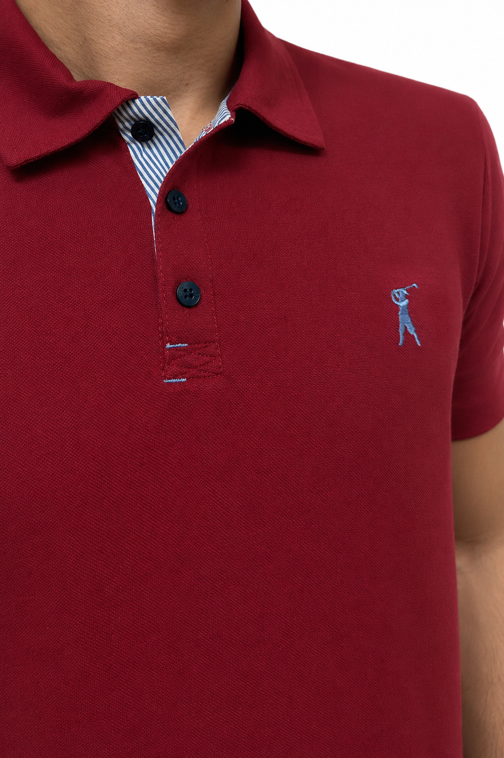 Camisa Polo Patô Tricoline Listrado