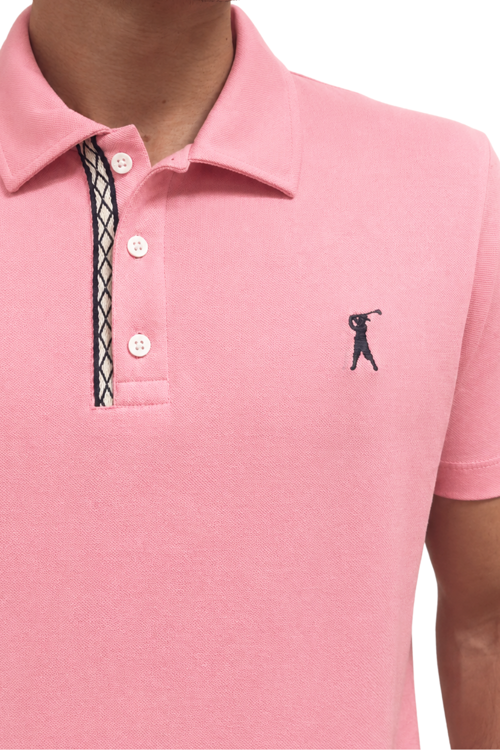 Camisa Polo Patô com Cadarço Geométrico