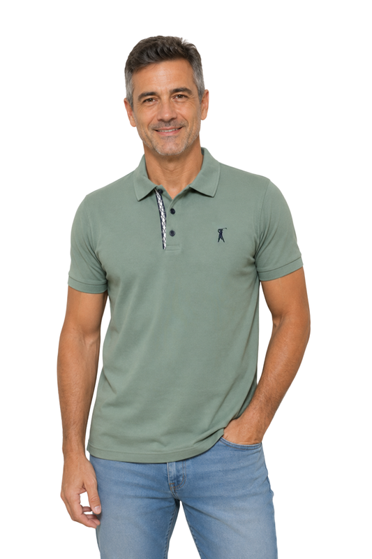 Camisa Polo Patô com Cadarço Geométrico