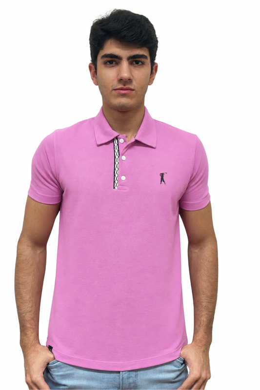 Camisa Polo Patô com Cadarço Geométrico