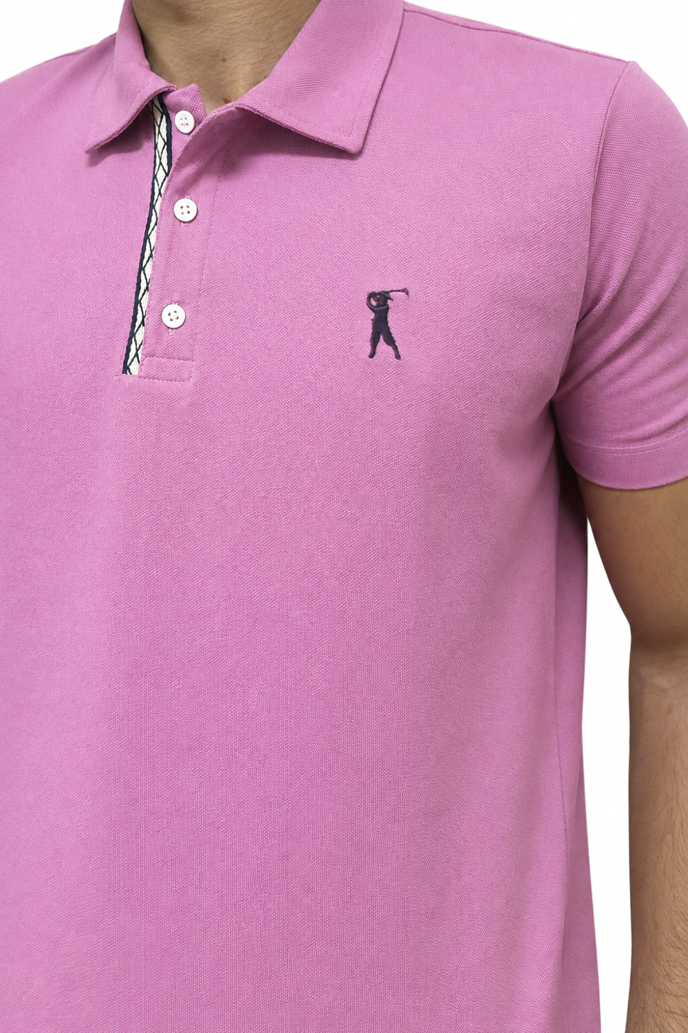 Camisa Polo Patô com Cadarço Geométrico