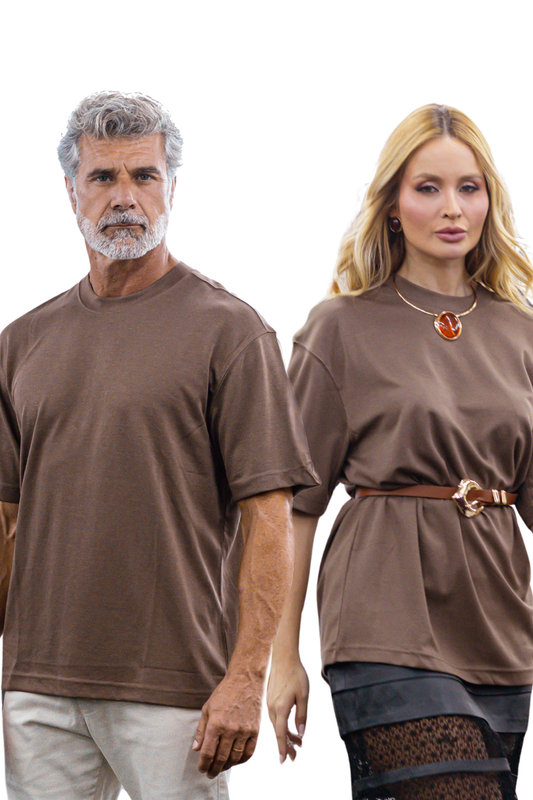 Camiseta Lisa Semi Oversize Poliamida