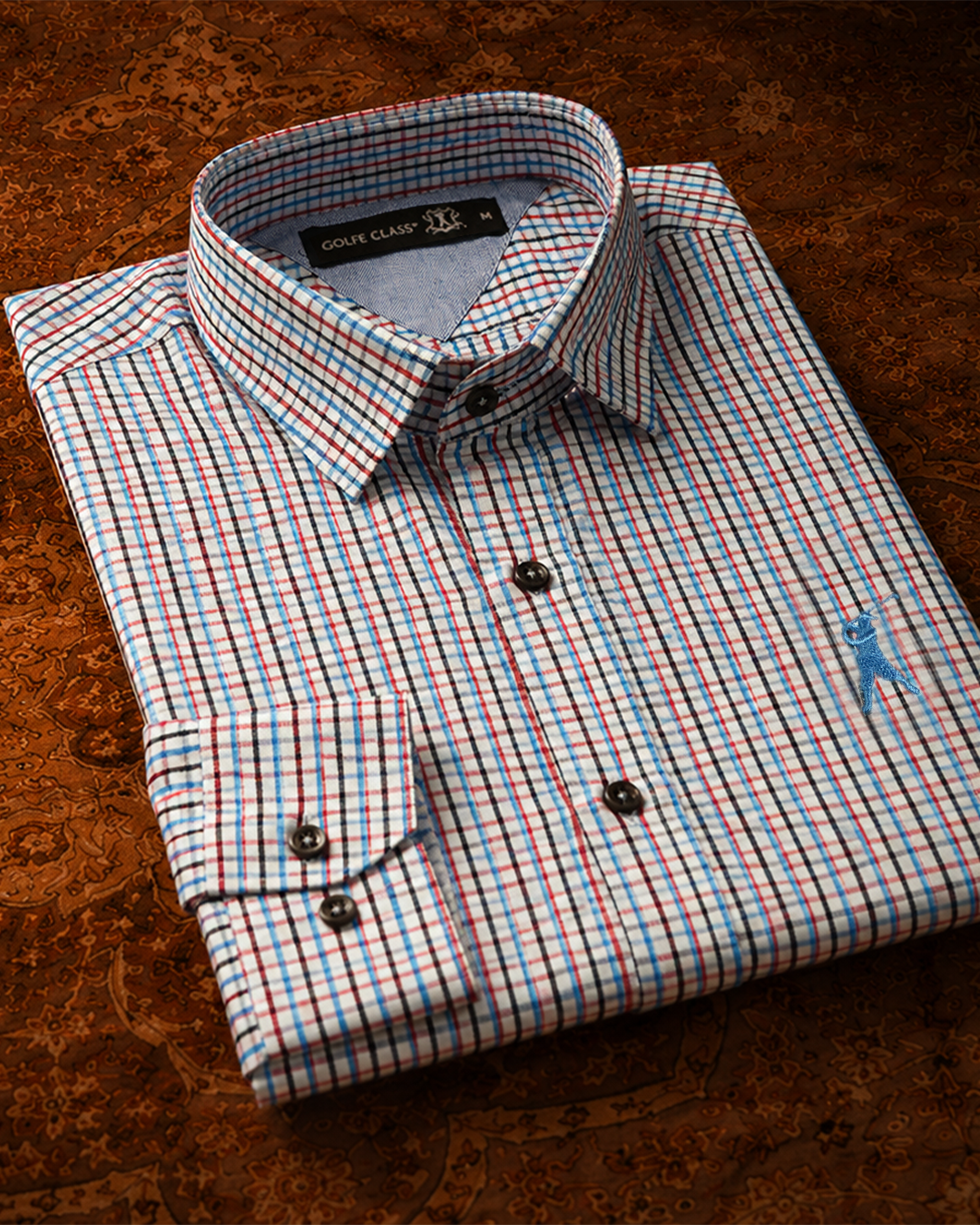 Camisa Social Masculina Xadrez Manga Longa
