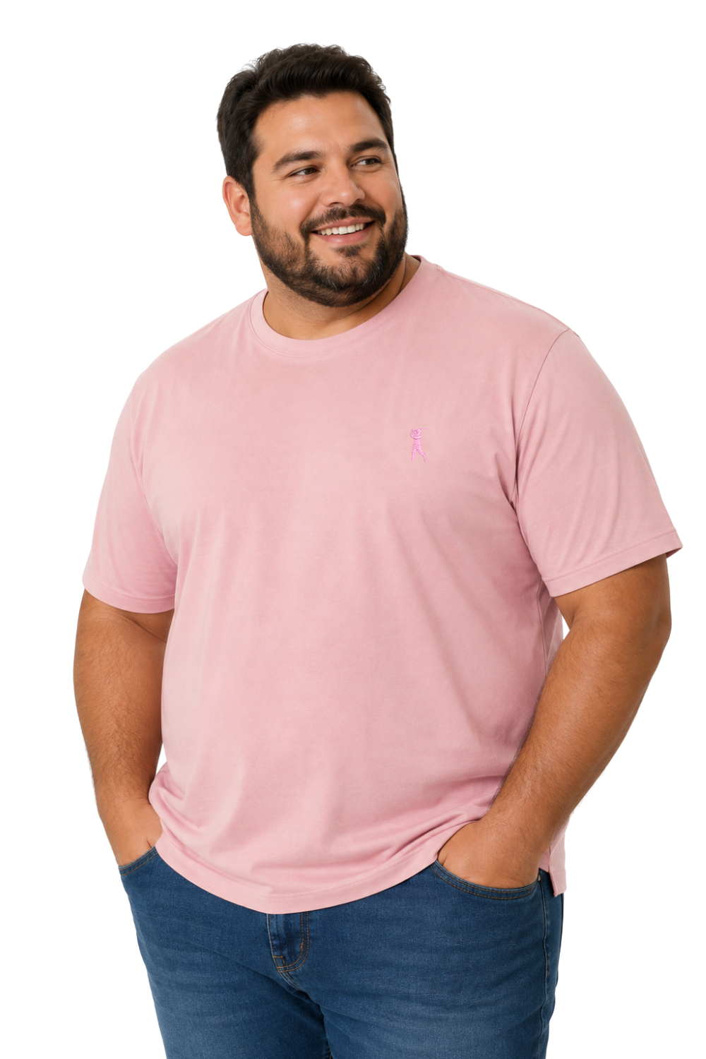 Camiseta Tradicional Bordada Plus Size