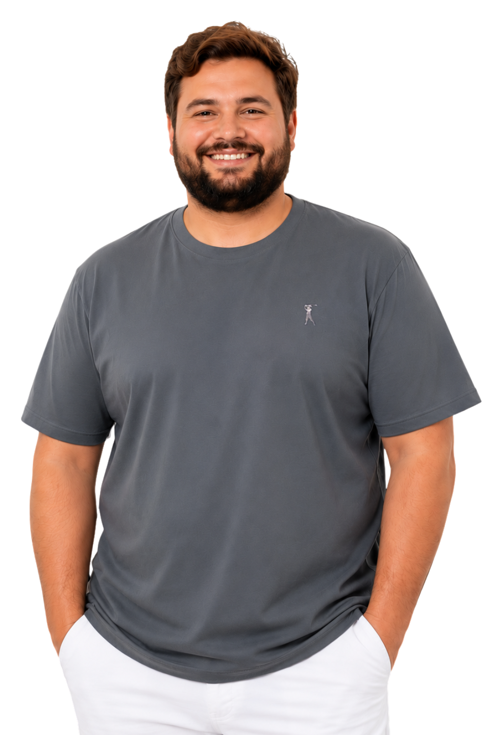 Camiseta Tradicional Bordada Plus Size