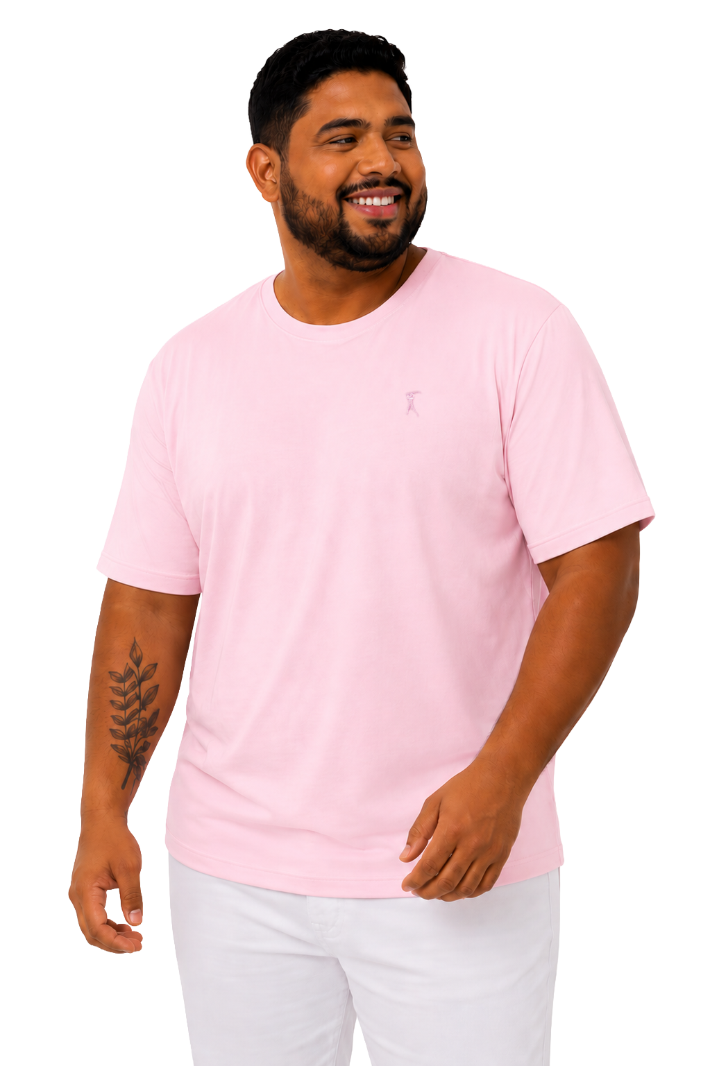 Camiseta Tradicional Bordada Plus Size