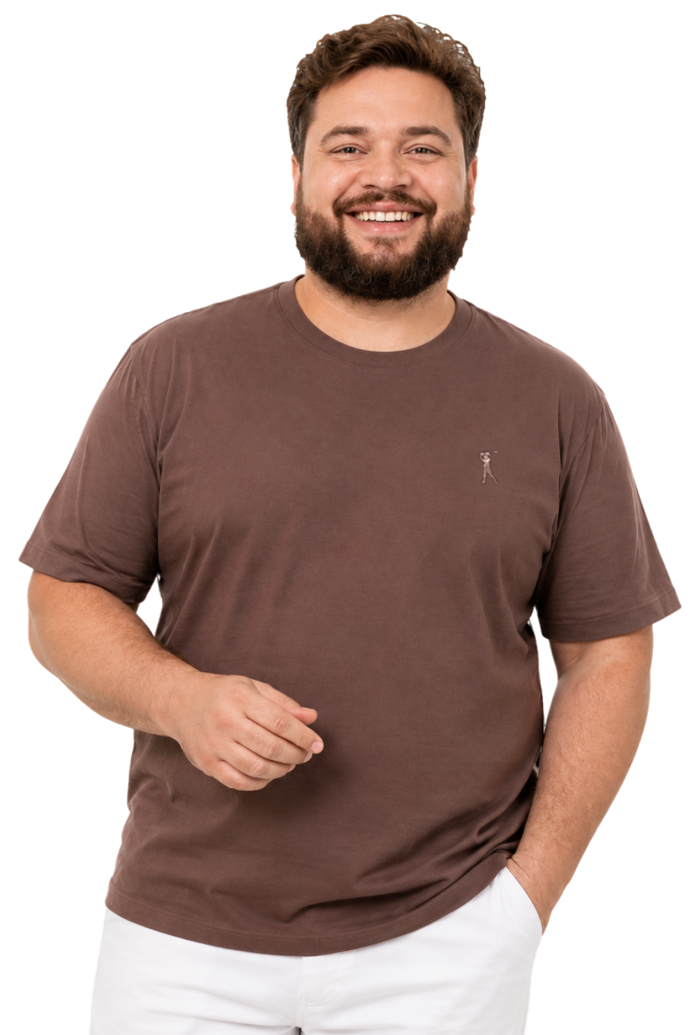 Camiseta Tradicional Bordada Plus Size