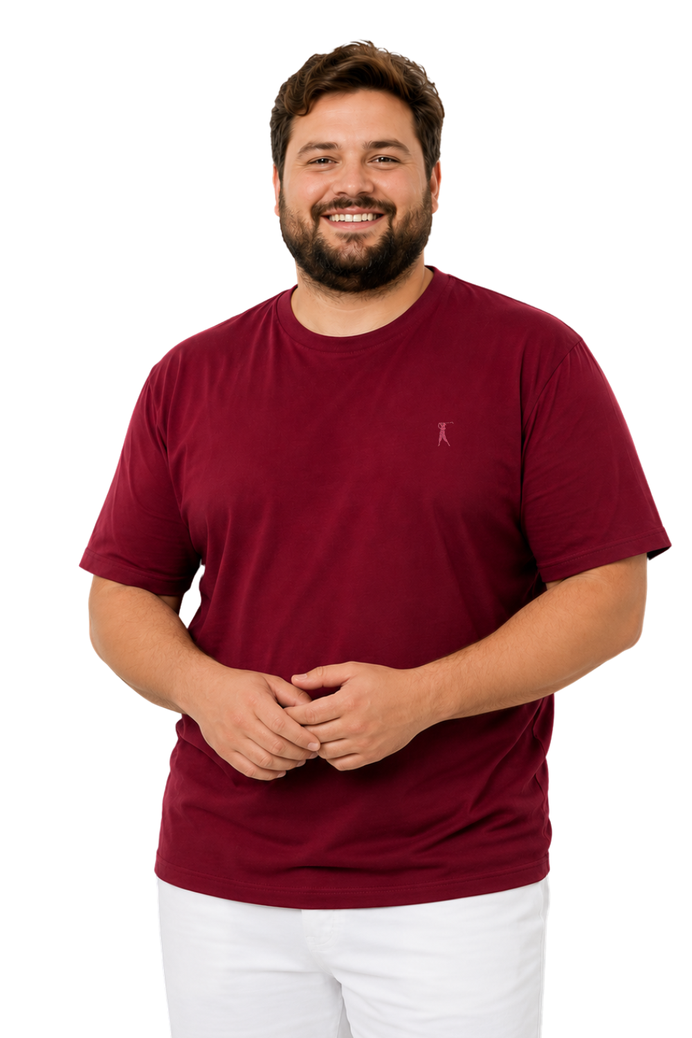 Camiseta Tradicional Bordada Plus Size
