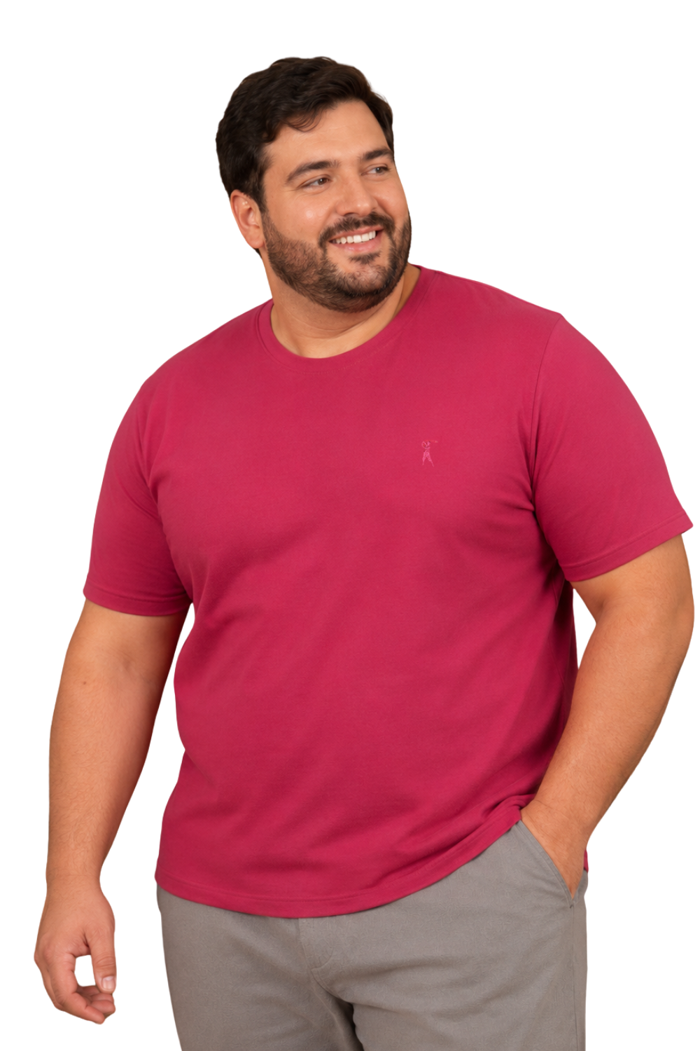 Camiseta Tradicional Bordada Plus Size