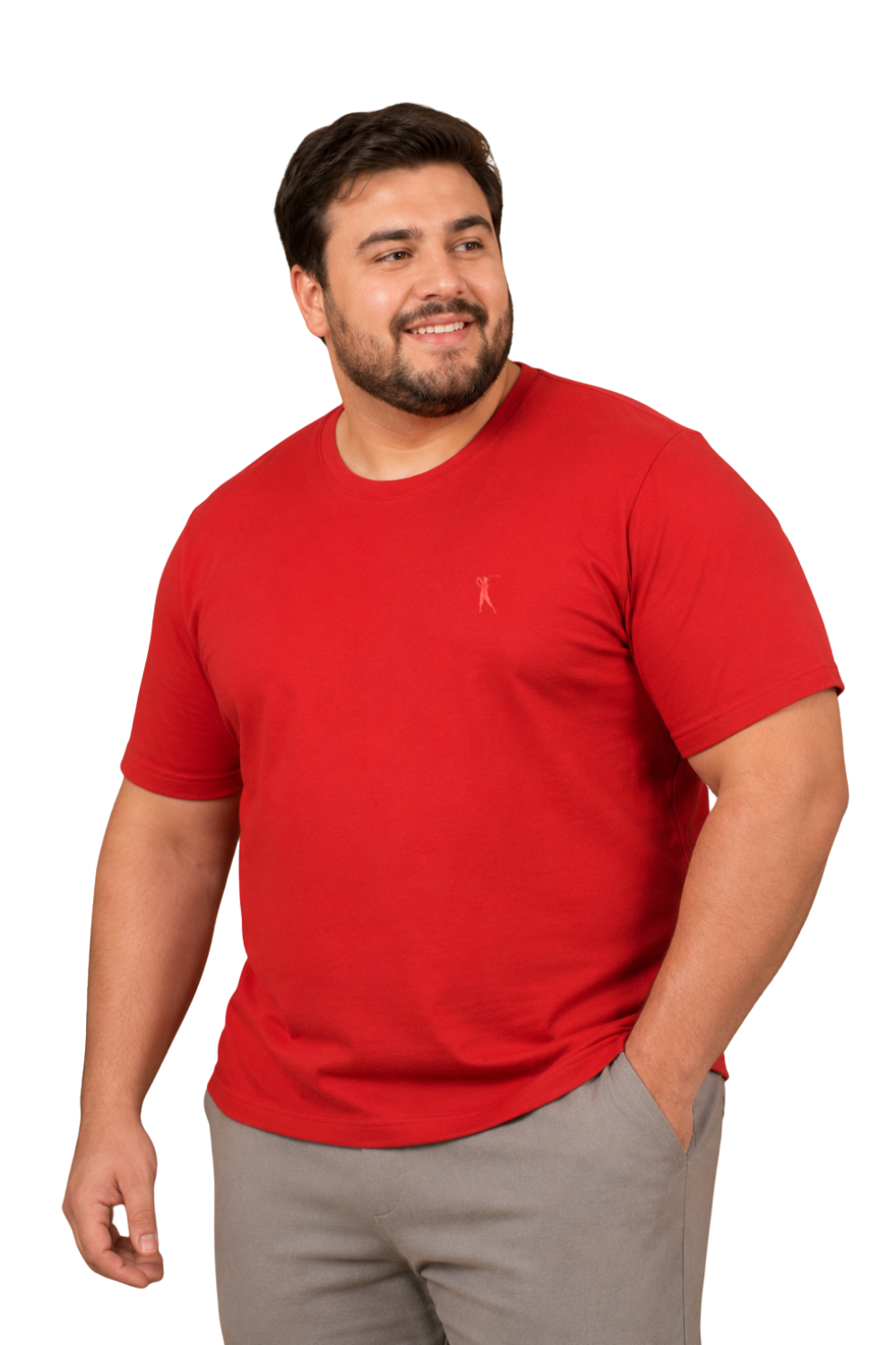 Camiseta Tradicional Bordada Plus Size