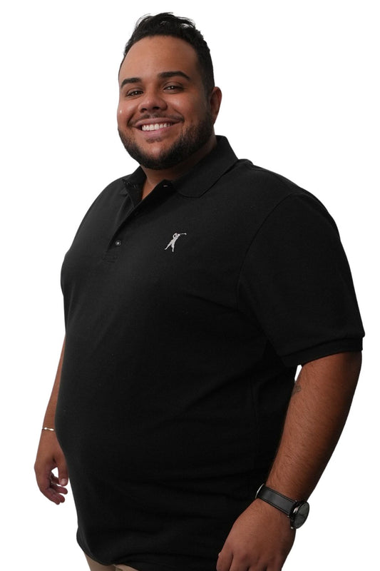 Camisa Polo Lisa Cadarço Birola Plus Size