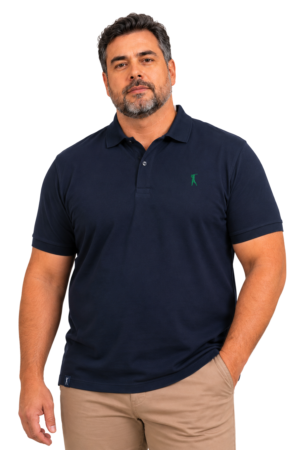 Camisa Polo Stretcht Egyptian Plus Size