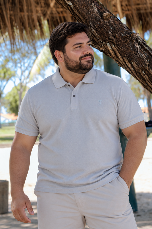 Camisa Polo Lisa Mali Plus Size