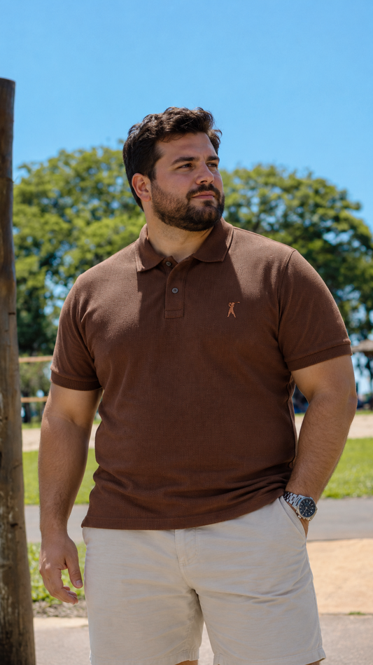 Camisa Polo Lisa Mali Plus Size