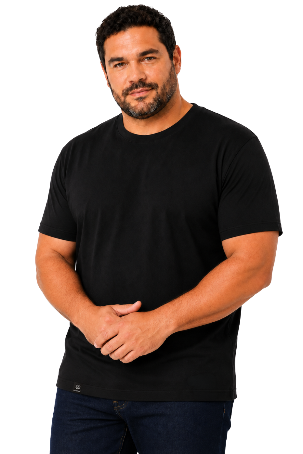 Camiseta Lisa Gola Careca Fio Egípcio Plus Size