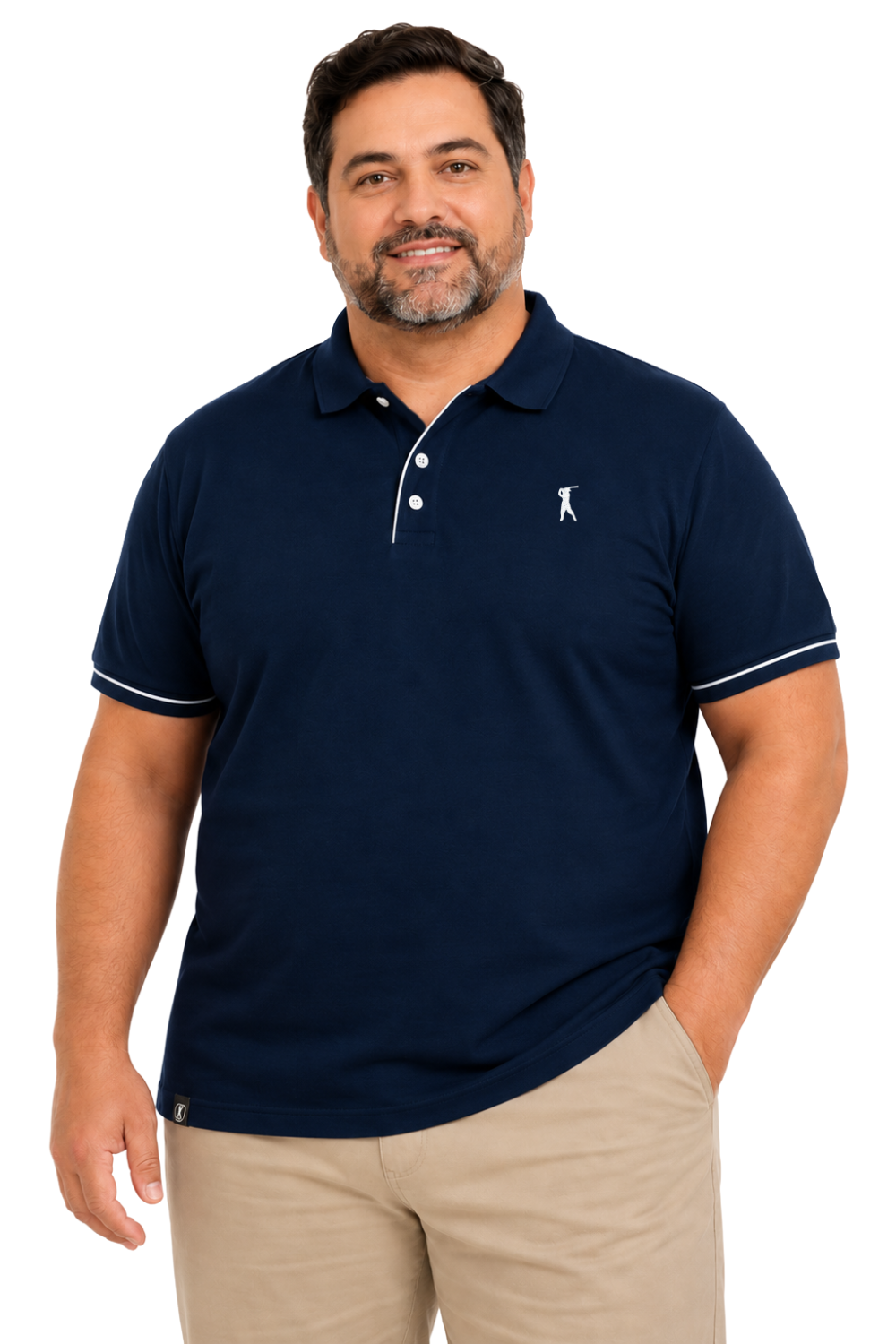 Camisa Polo Lisa Vivo Plus Size