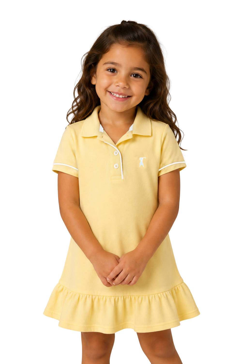 Vestido Polo Com Vivo Infantil