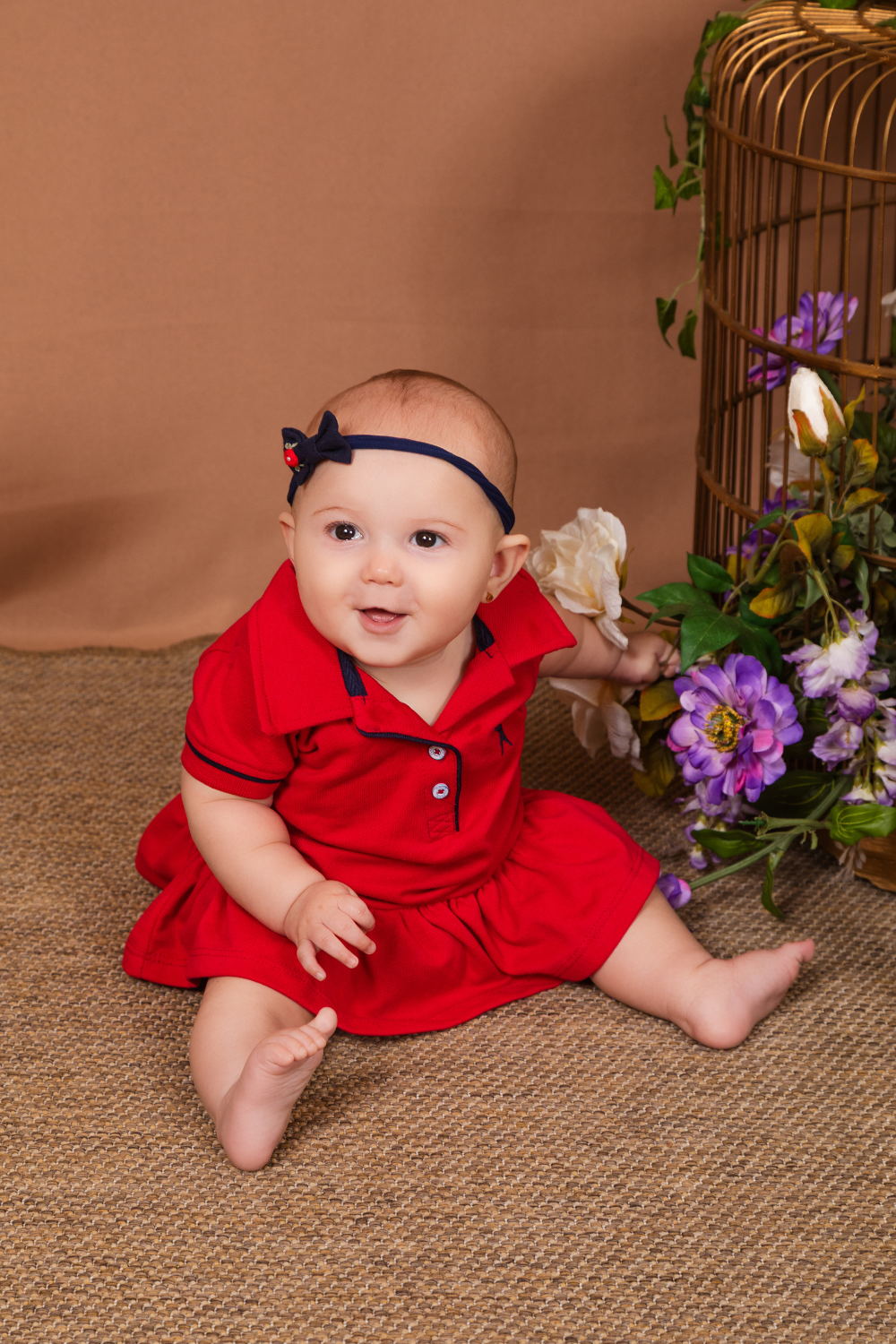 Vestido Polo Com Vivo Infantil