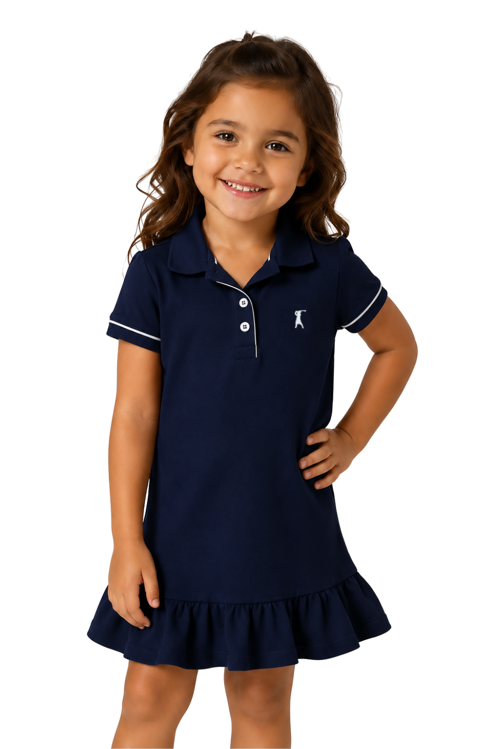 Vestido Polo Com Vivo Infantil