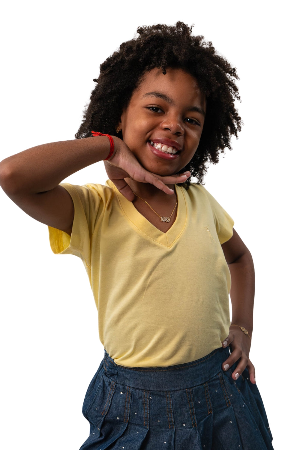 Camiseta Decote V Infantil