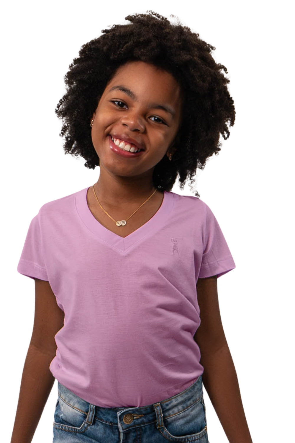 Camiseta Decote V Infantil