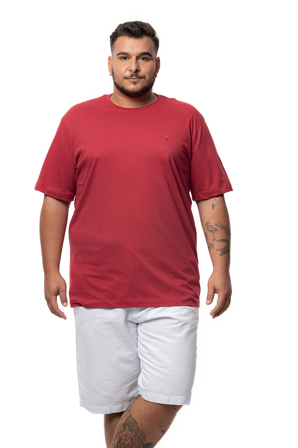 Camiseta Tradicional Bordada Plus Size