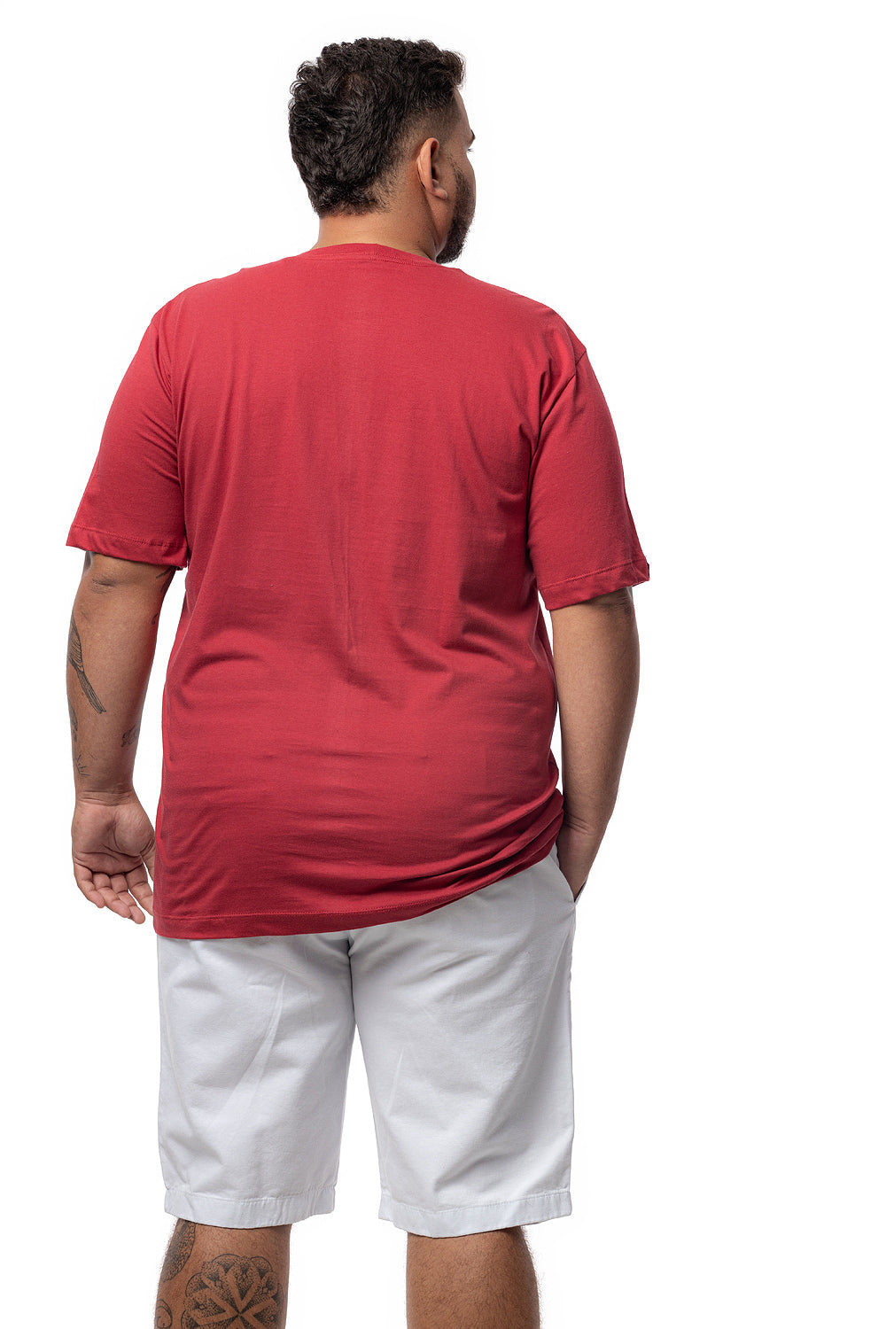 Camiseta Tradicional Bordada Plus Size