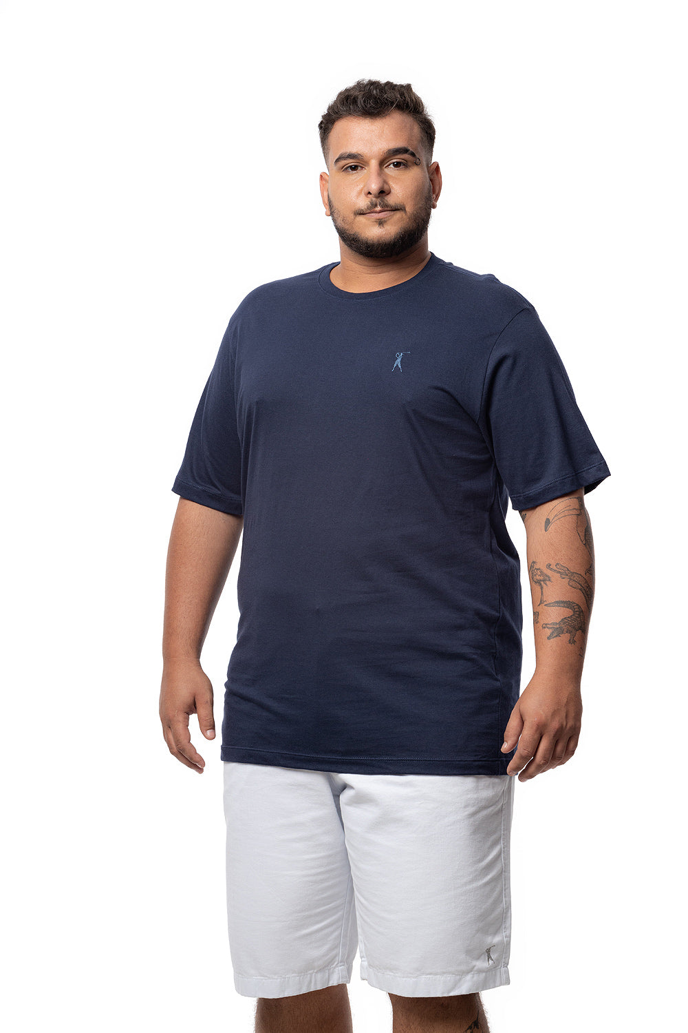 Camiseta Tradicional Bordada Plus Size