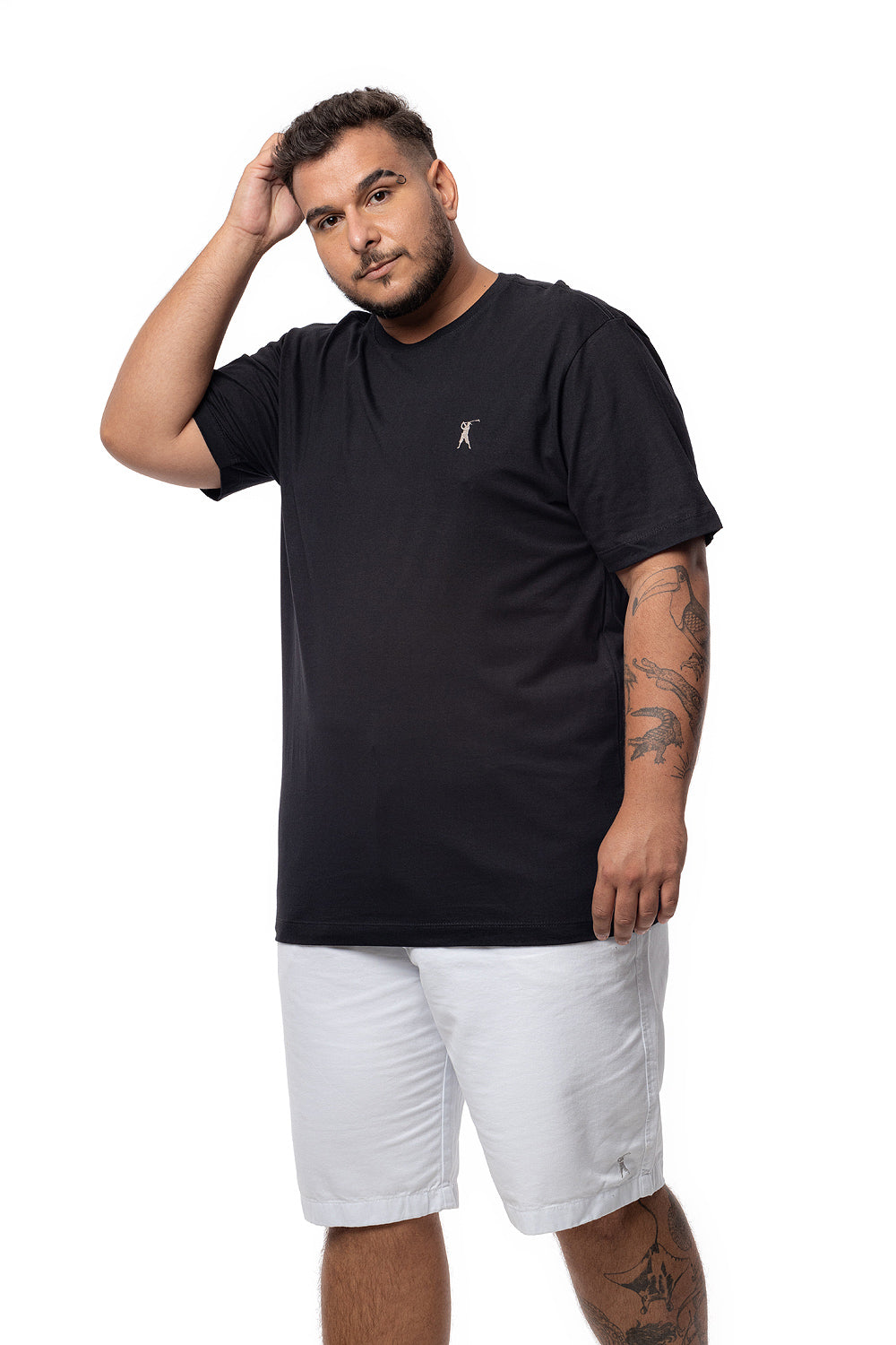 Camiseta Tradicional Bordada Plus Size