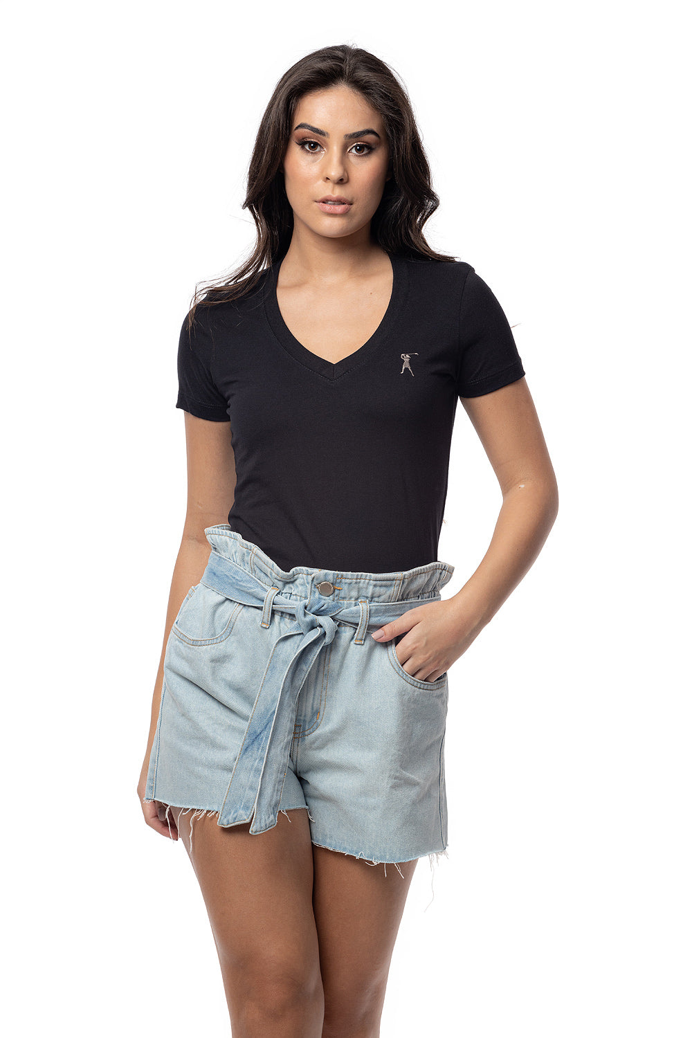 Camiseta Feminina Decote V
