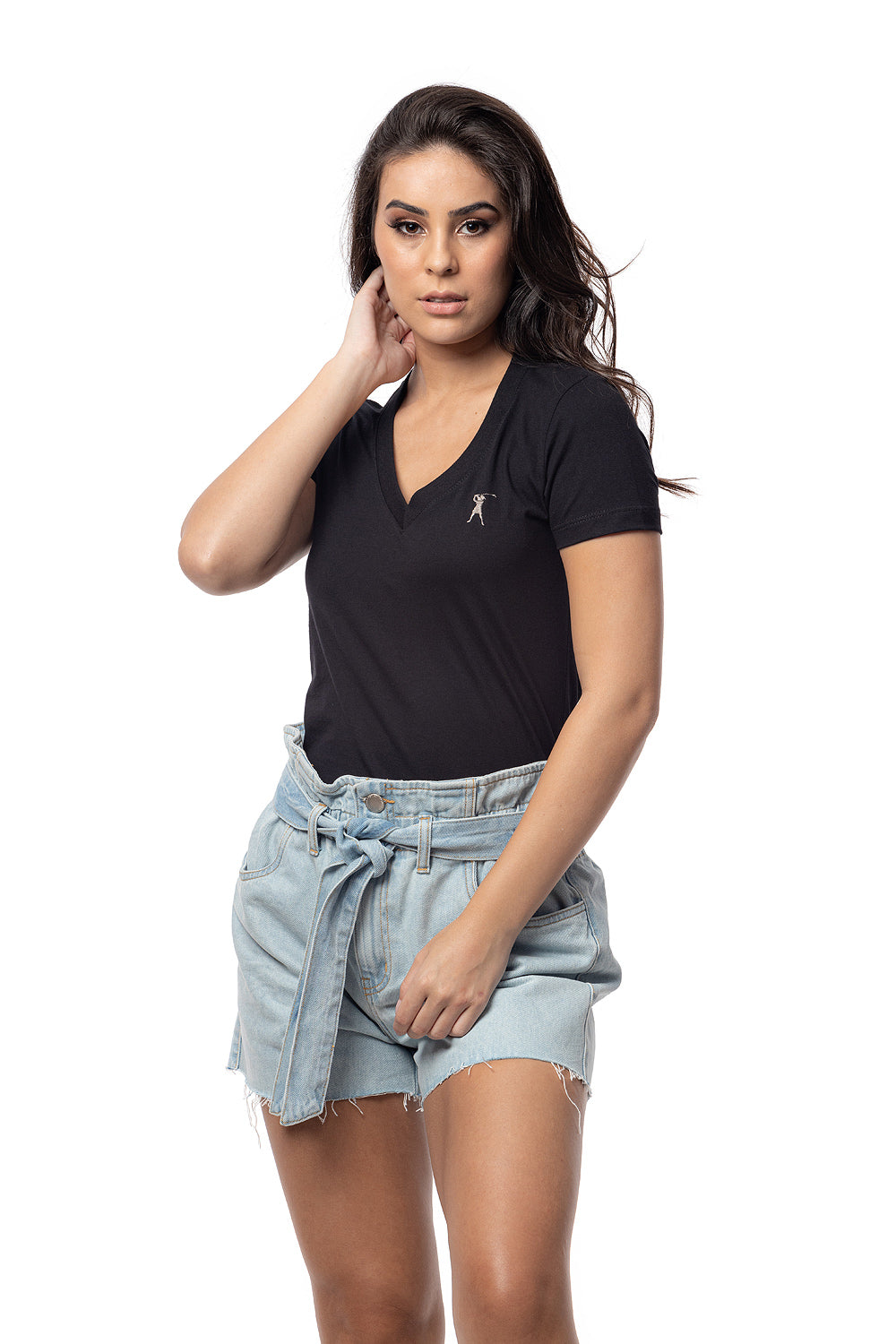 Camiseta Feminina Decote V