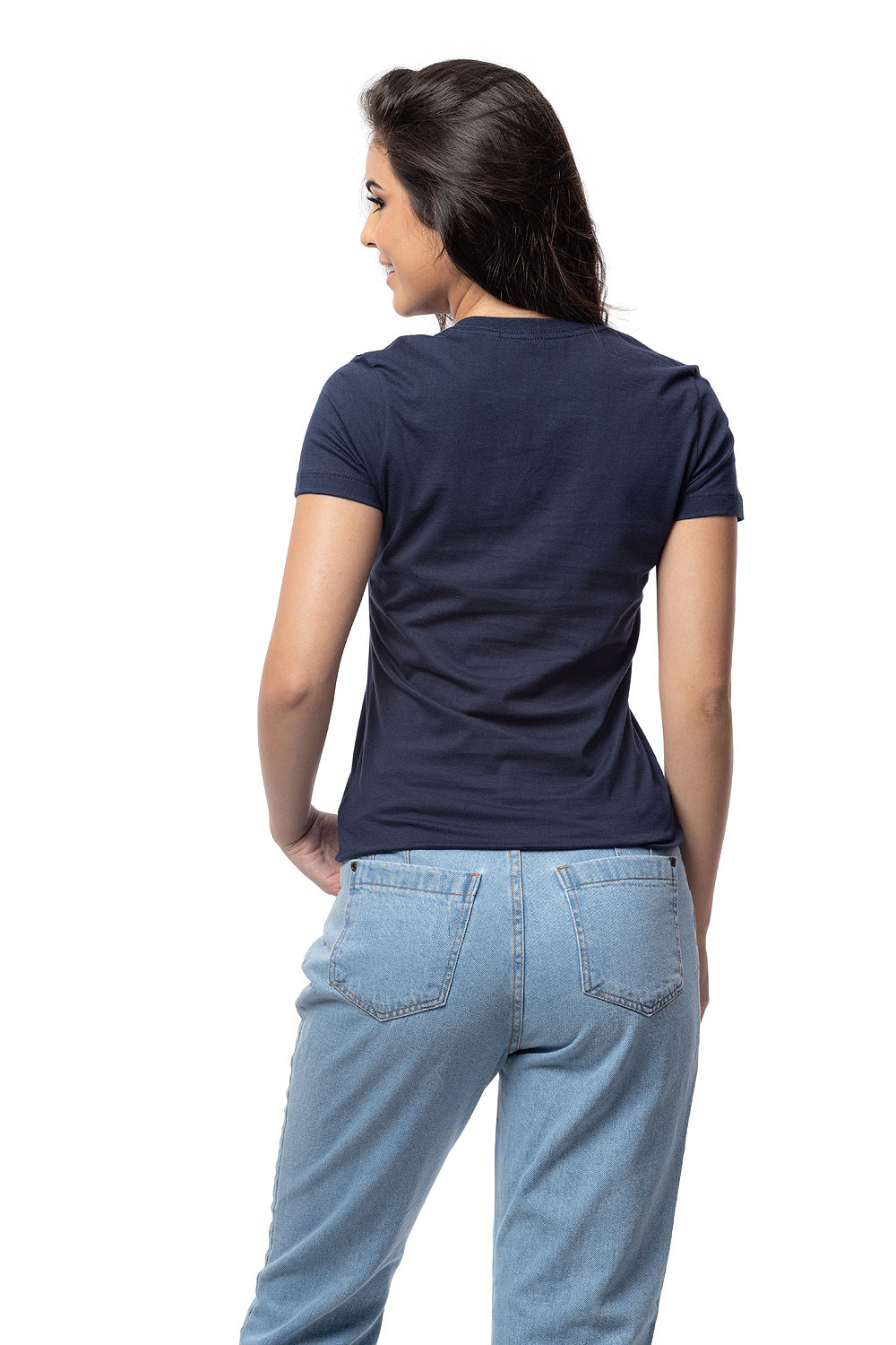 Camiseta Feminina Decote V