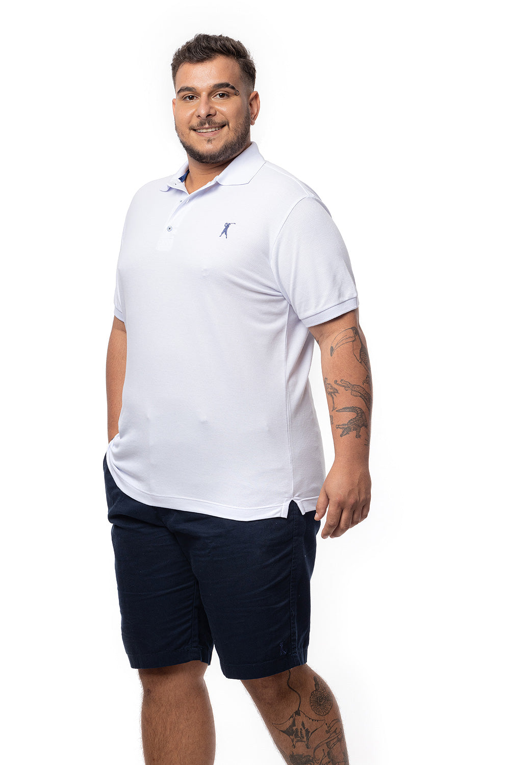 Camisa Polo Lisa Plus Size