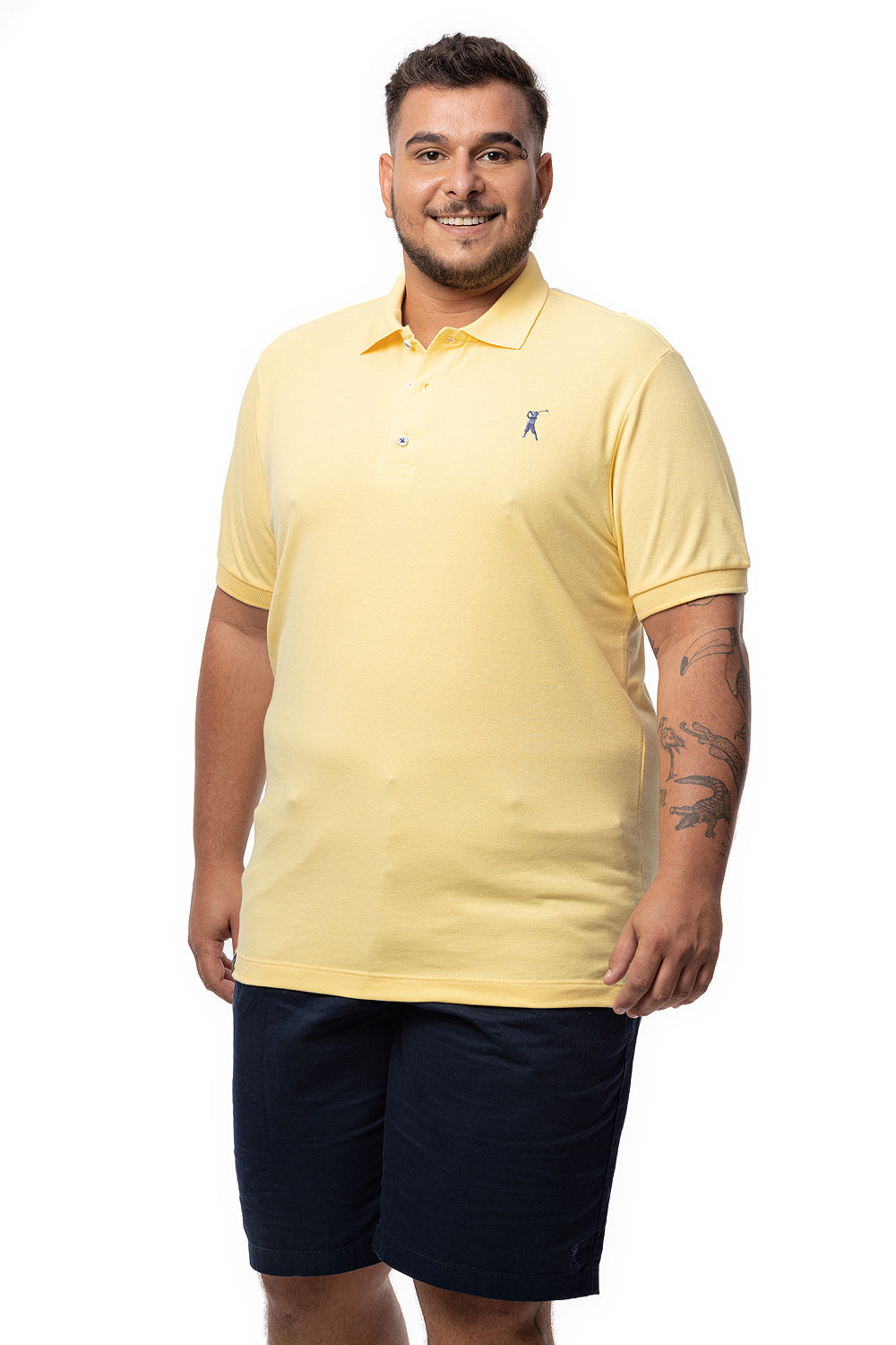 Camisa Polo Lisa Plus Size