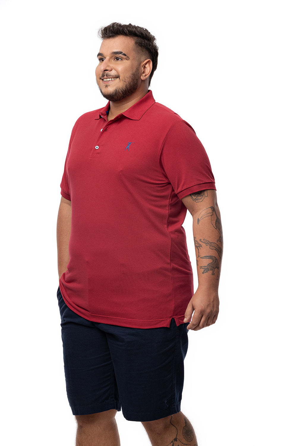 Camisa Polo Lisa Plus Size