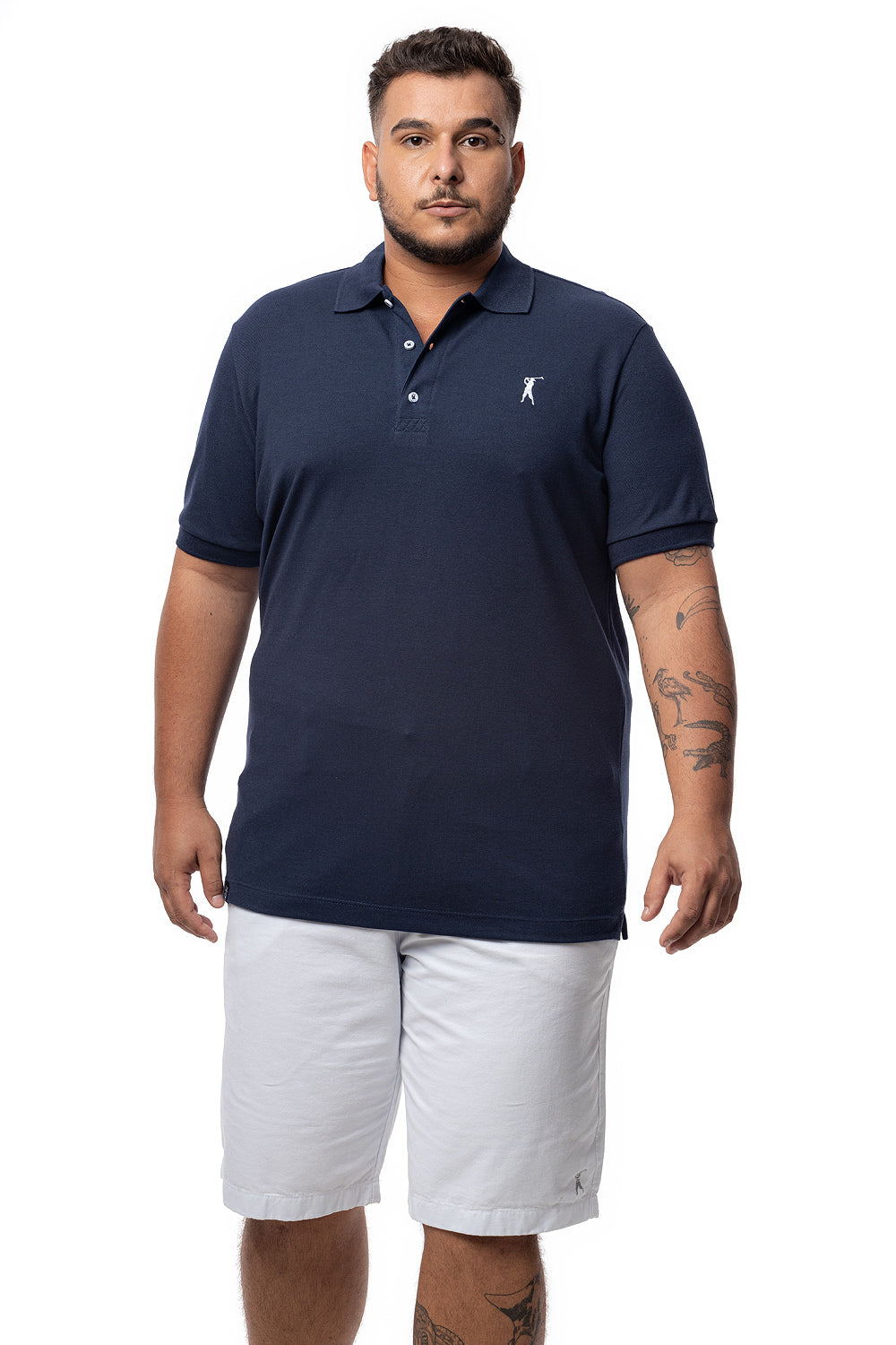 Camisa Polo Lisa Plus Size