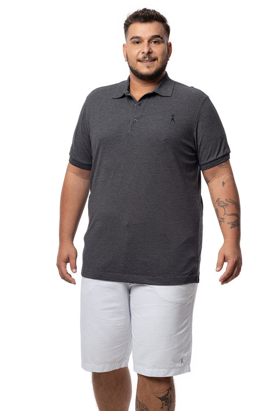 Camisa Polo Lisa Plus Size