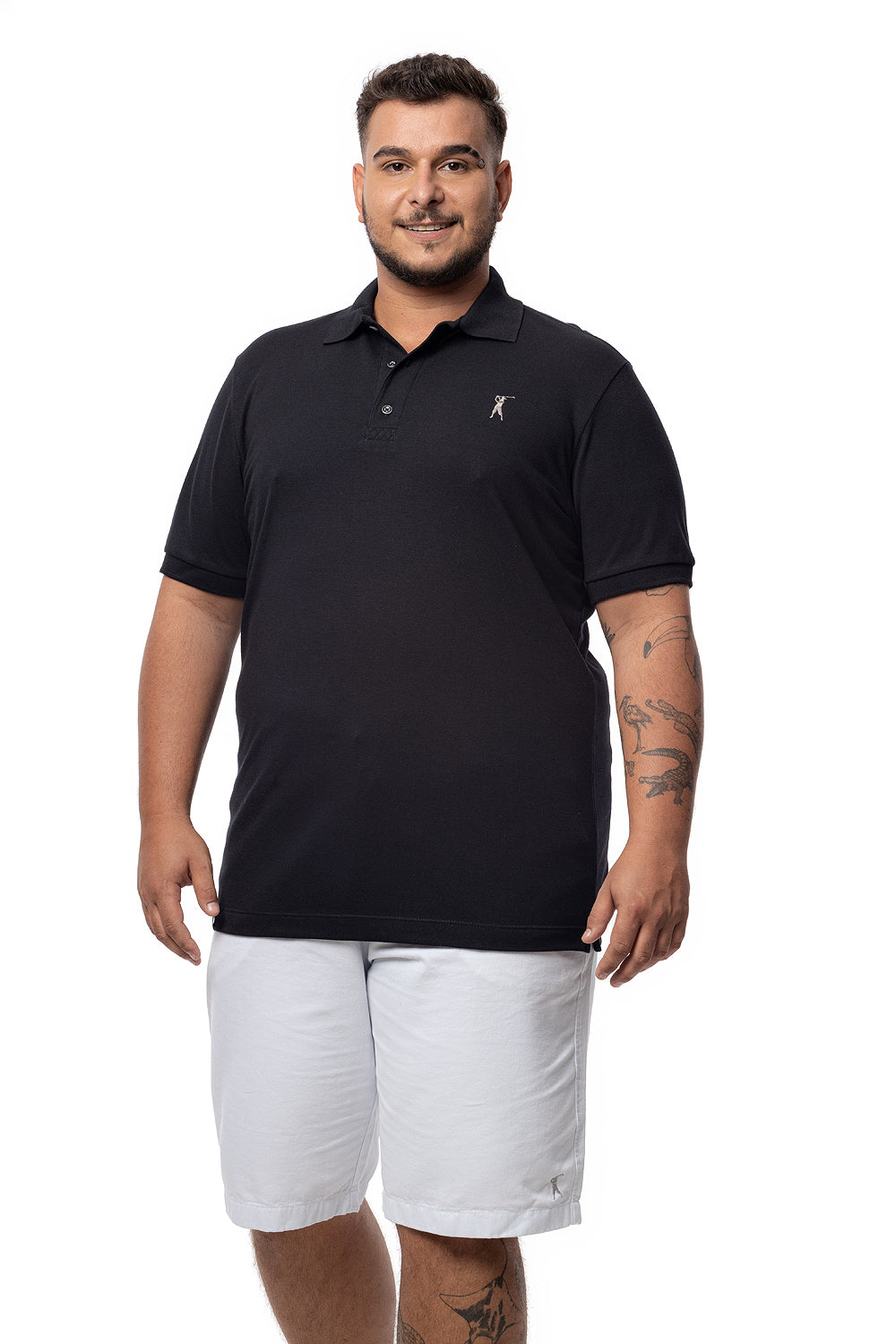 Camisa Polo Lisa Plus Size