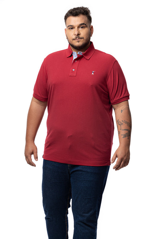 Camisa Polo Colarinho Plus Size