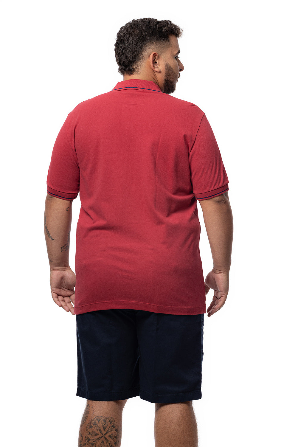 Camisa Polo Friso Plus Size