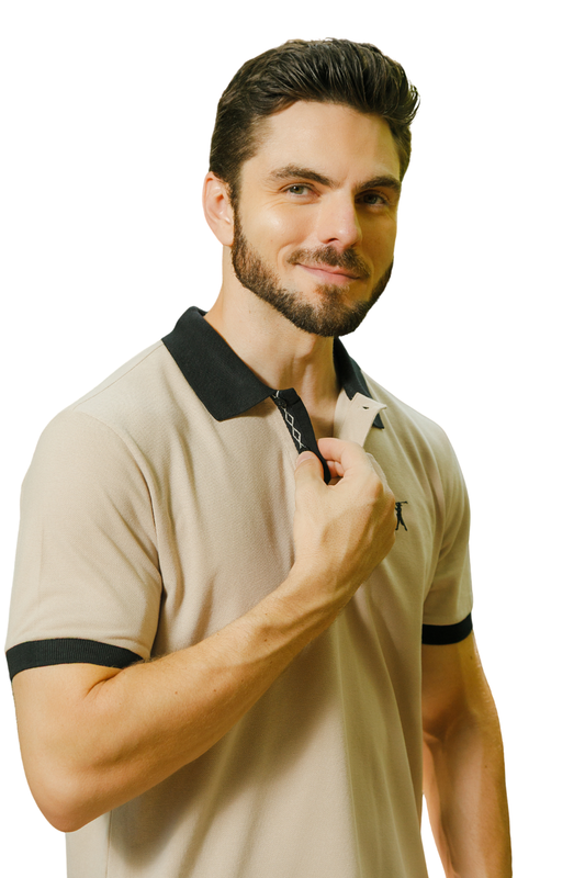 Camisa Polo Combinada Cadarço