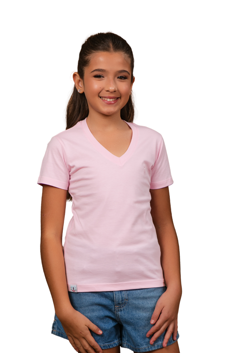 Camiseta Decote V Infantil