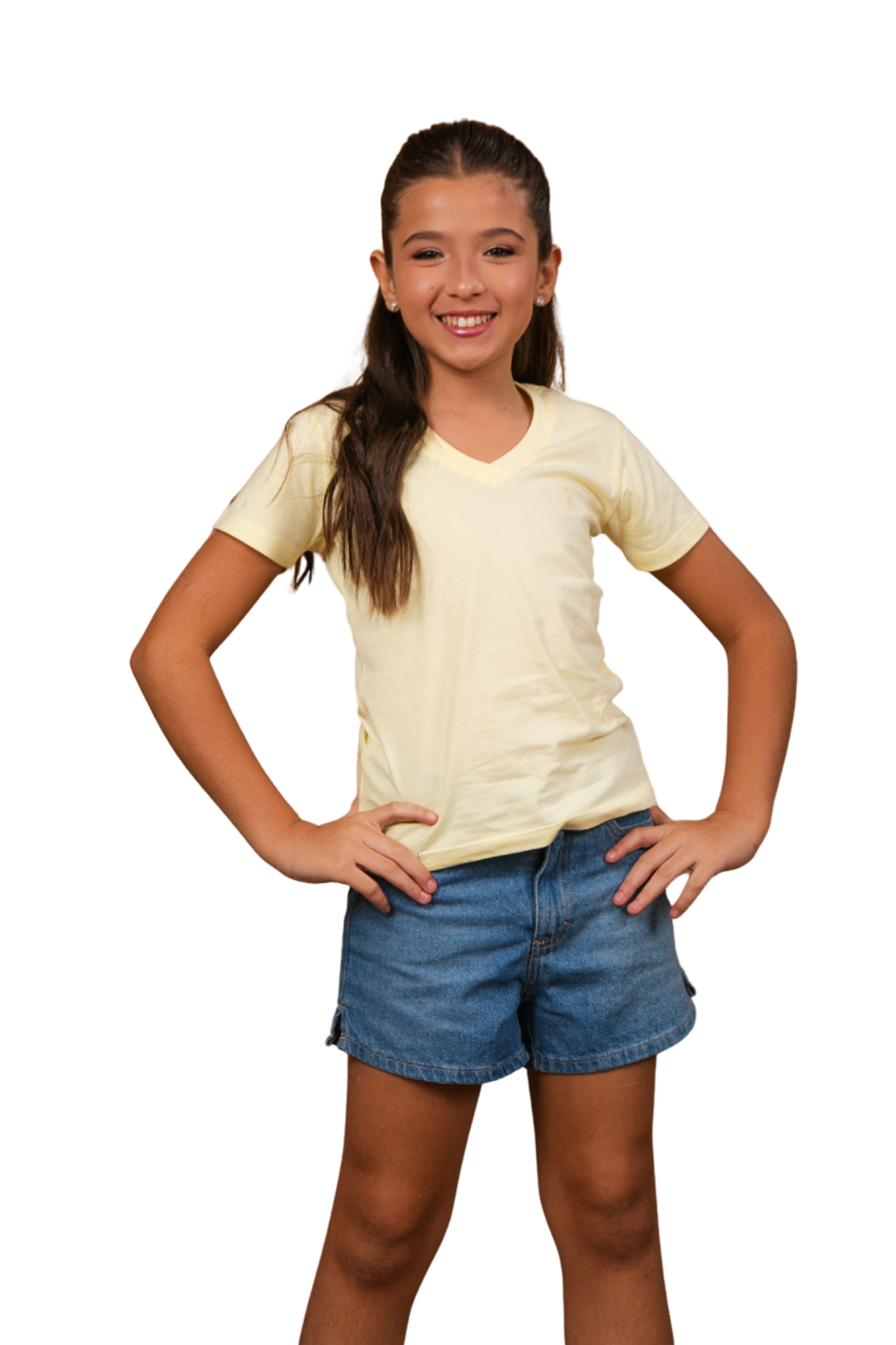 Camiseta Decote V Infantil