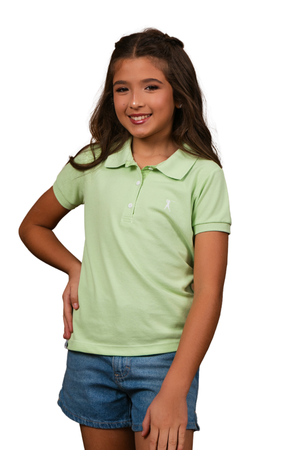Camisa Polo Baby Look Infantil