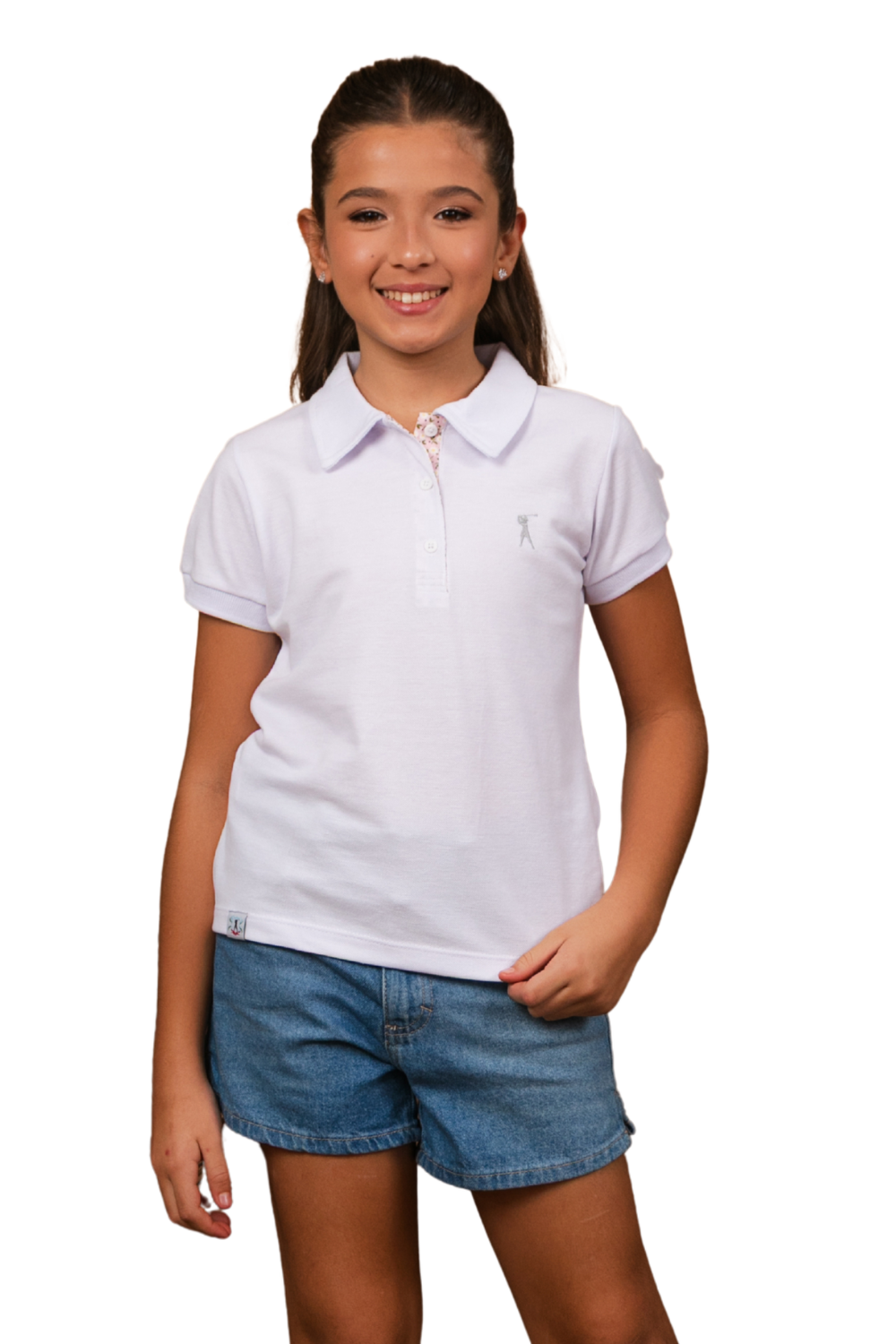 Camisa Polo Baby Look Infantil