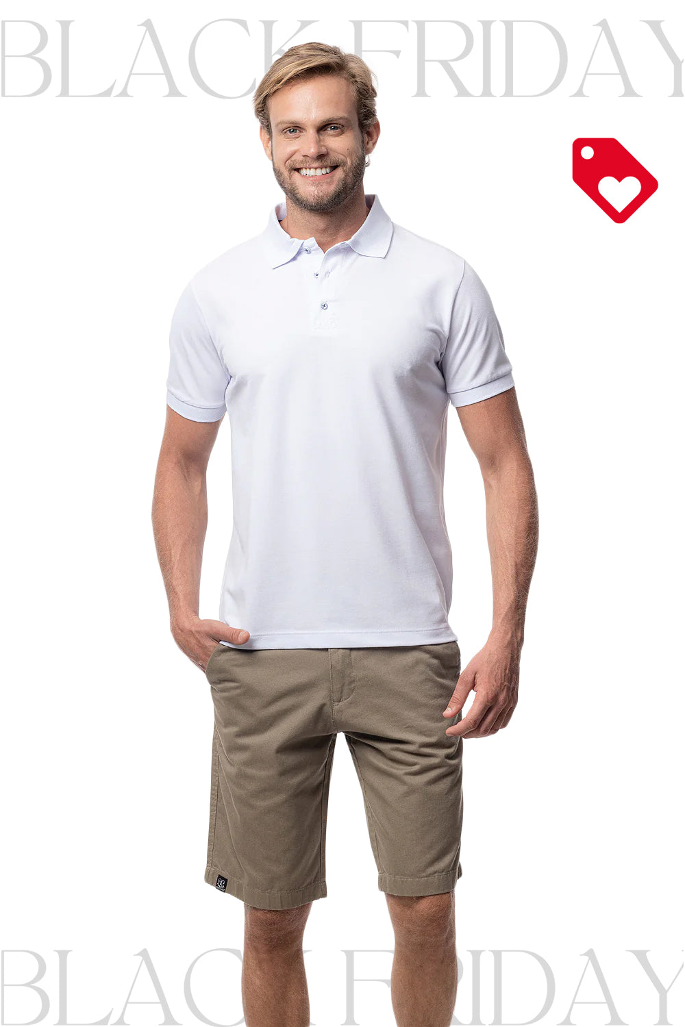 Camisa Polo C/ Cadarço Sem Bordado